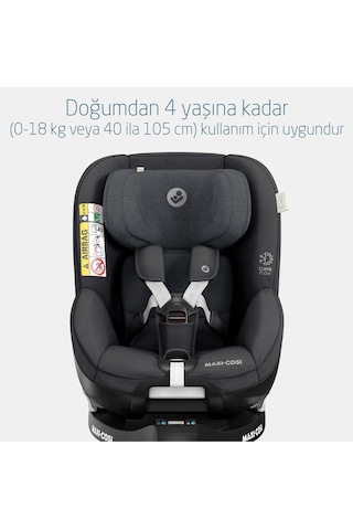 Mica Pro Eco I-size Adac'lı Isofix'li 360 Dönebilir Yatabilir 0-18 Kg Oto Koltuğu Graphite