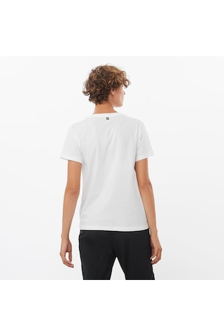 Salomon Logo Ss Tee W Whıte// T-shırt Lc2217600 001