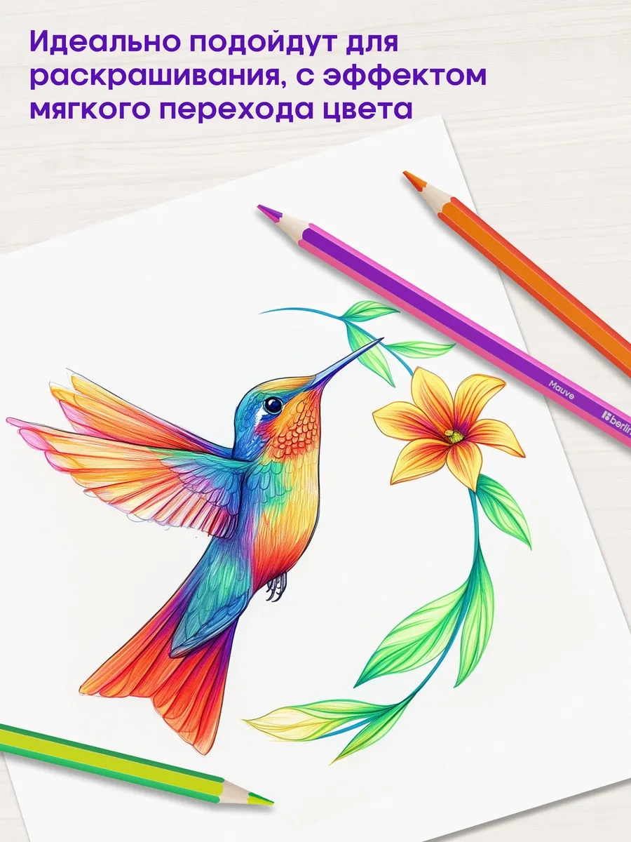 Berlingo Okul İçin 24 Renkli Kalem, 12'li 17310016 Açık Mavi