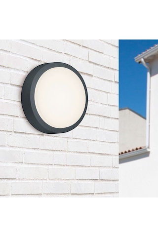 36 Watt 4000 Kelvin Led İç Ve Dış Mekan 3200 Lümen Plastik Tavan Ve Duvar Armatürü, Led Tavan Aplik Siyah