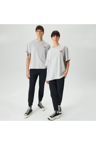 Leo Spray Paint Unisex Gri T-shirt