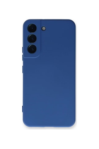 Samsung Galaxy Uyumlu Galaxy S23 Kılıf Nano İçi Kadife Silikon - Mavi 1