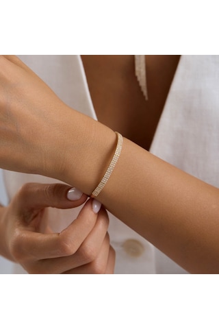 Su Yolu Set Sarı Altın Üç Sıra T14335