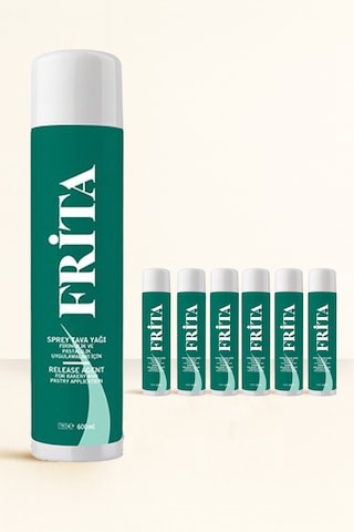 Tava Spreyi 600 Ml 6 Adet Yağsız Pişirme Spreyi Fırın, Izgara Ve Tavada Kullanım 2400 G
