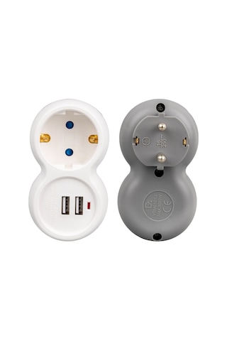 Vea Vrm0101u 250v 16a Tekli Çift Usbli Priz