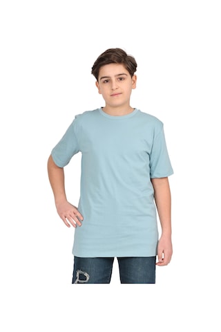 Erdem Kıds Erkek Çocuk Düz Baskısız Kısa Kol Basic Casual-okul T-shirt Mint Yeşili Mint Yeşili