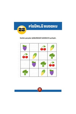 Çocuklar İçin Sudoku Oyun Seti Kes-yapıştır-yaz-sil