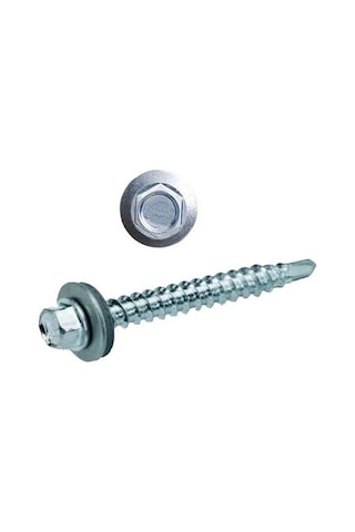 Trapez Çatı Vidası Matkap Uçlu 5,5x60 Mm Sac Ve Metal Çatı Montaj Vidası 50 Adet Çoklu Renk