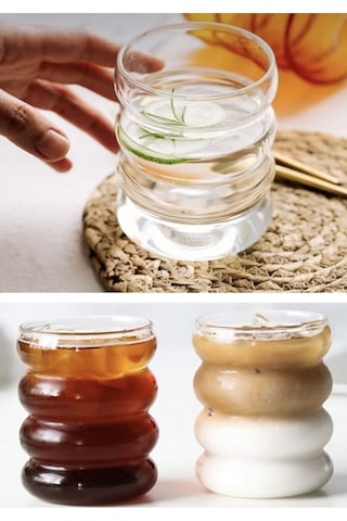 Mis Kitchen 2 Adet Stil Soğuk Sıcak Kahve Kokteyl Bardağı 300 Ml