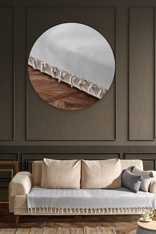 Asya Koltuk Örtüsü 115x200 Cm - Gri