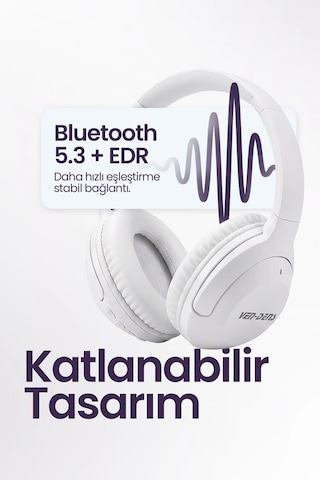 Ven-dens VD-HP011 Bluetooth 5.3 Kulak Üstü Kulaklık
