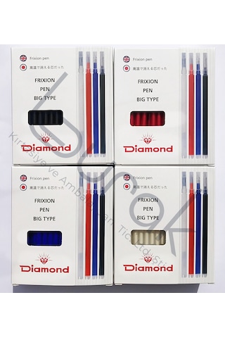 Diamond Frixion Isıyla Uçan Tekstil Kalemi Mavi 100 Adet