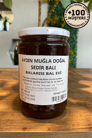 Aydın Doğal Sedir Balı 850g Yoğun Aromalı Saf Bal
