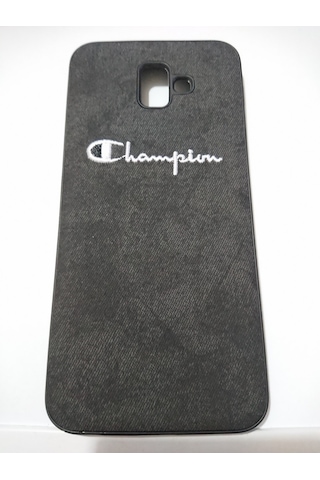 Samsung Uyumlu Galaxy J6 Plus Android Cep Tel Nubuk Champion Kılıf Siyah