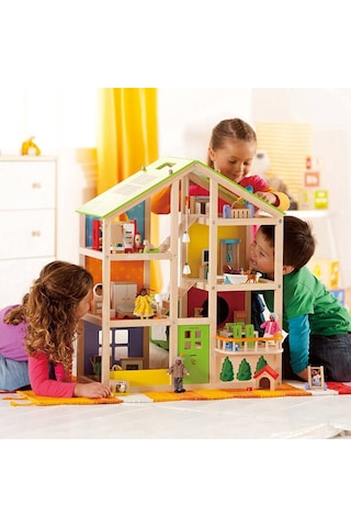 Hape 4 Mevsim Mobilyalı Oyuncak Ev