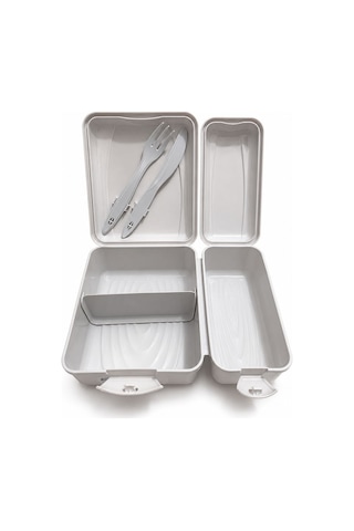 Titiz Takeaway Beslenme Kabı Seti Bölmeli Lunch Box Çatal Bıçak Dahil Bpa Free Çok Renkli 41661012