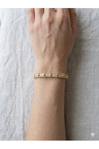 14 Ayar Altın Gold Top Bileklik 1226
