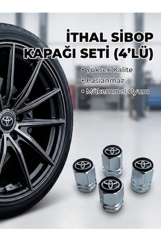 Toyotta Grubu İle Uyumlu Alüminyum Altıgen Sibop Kapak Seti Gümüş - İthal Sibop Kapağı 4lü Set Toyotta Grubu İle Uyumlu Alüminyum Altıgen Sibop Kapak Seti Gümüş - İthal Sibop Kapağı 4lü Set