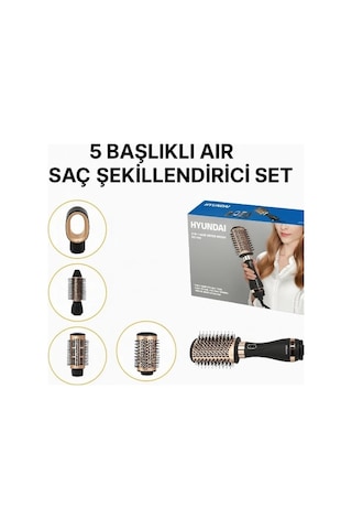 5 Başlıklı Air Saç Şekillendirici Set Çok Renkli