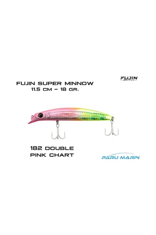 Fujın Super Minnow 11.5cm 18gr Maket Balık 182 Double Pink Chart