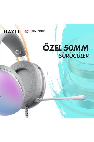 Gamenote H2037d Rgb Gaming Mikrofonlu Oyuncu Kulaklığı 3.5mm Jack