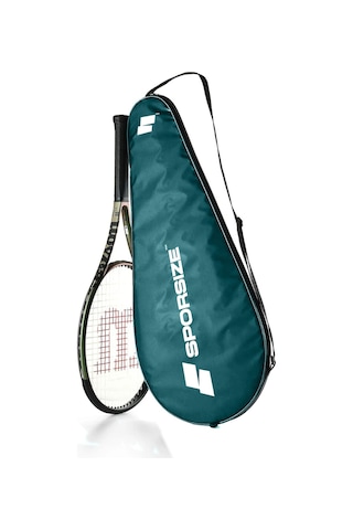 Sporsize Tennis Racket Cover Tenis Raketi Kılıfı Çantası Koyu Yeşil A.bakır - K.bakır