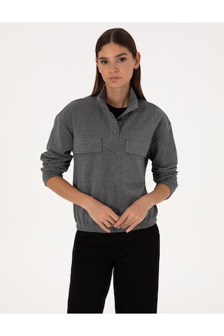 Pierre Cardin Kadın Gri Sweatshirt 50309089-vr024 Gri