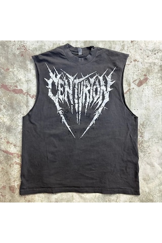 Centurion Labz Centurıon Labz Iron Reign Cutoffs- Assorted - Large Fıtness Atlet Siyah