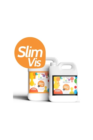Resinin Slim Vis 7500 G A+B Yoğun KıvaMLı Şeffaf Epoksi Reçine