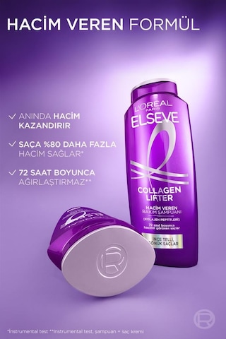 L'Oreal Paris Elseve Collagen Lifter Kolajen Peptitleri İçeren Hacim Veren Bakım Seti