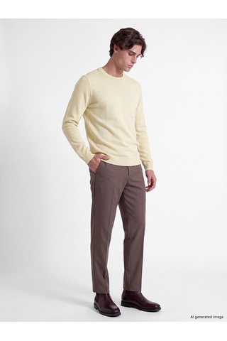 Lcw Vision Sarı Regular Fit Erkek Triko Kazak