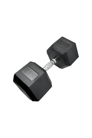 Rebuwo 32.5 KG 1 Adet Hex Dambıl Kauçuk Altıgen Dambıl Hex Dumbbell