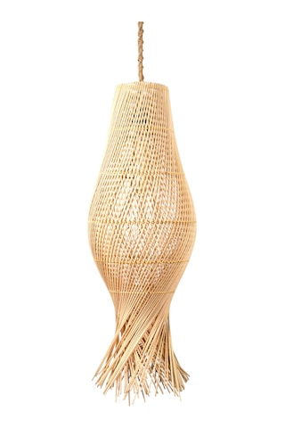 Bambu Lena Saçaklı Saman Sarısı