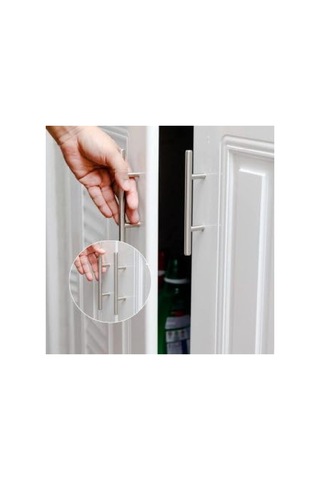 Paslanmaz Çelik İnox Dolap Çekmece Kulp 160 Mm 155 x 230 MM (Büyük Boy)