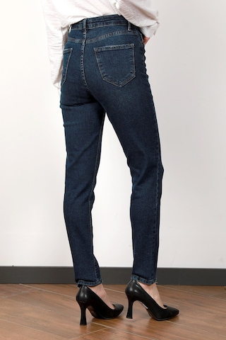 Giysa Kadın Lyc Yüksek Bel Skinny Jean Koyu Mavi