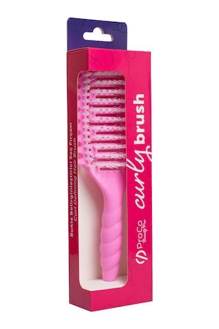 Proco Beauty Proco Beauty Pro Curlybrush - Pembe - Kıvırcık Saçlar İçin Bukle Belirginleştirici Saç Fırçası