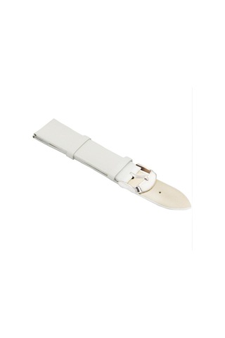 Şık Rahat Yumuşak Saat Kayışı Beyaz 18mm Beyaz Çok Renkli