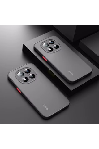Xiaomi Redmi Note 14 Pro 4g Kılıf Mat Renkli Tuşlu Silikon Koruma