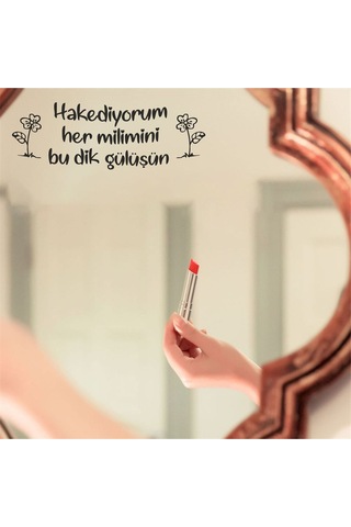 Ayna Dekorasyon Sticker Hakediyorum Her Milimini Duvar Ayna Cam Dekor Yazı Sticker 30x10 Cm Siyah