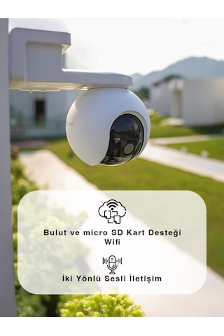 Hb8 2k Akıllı Pille Çalışan Yatay Ve Dikey Hareketli Wi-fi Kamera Fynix Teknoloji