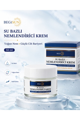 Yoğun Nemlendirici Su Bazlı Yüz Kremi Cilt Bariyerini Destekleyen Hafif Formül 50 Ml