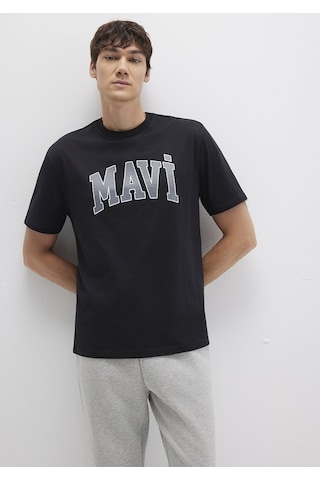 Mavi - Mavi Logo Baskılı Siyah Tişört 0611711-900 Siyah