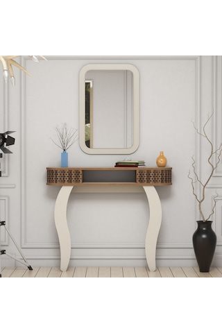 Variant Damla Aynalı Dresuar - Krem