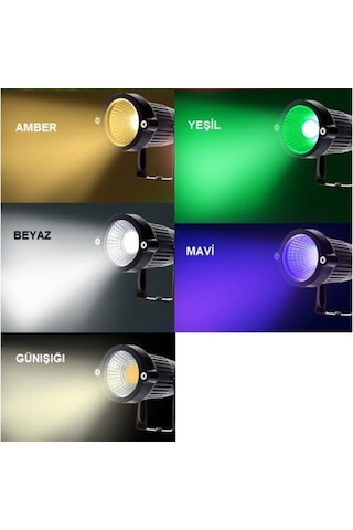 Cata Ct-7300a 7w Led Kazıklı Bahçe Armatürü amber Çok Renkli