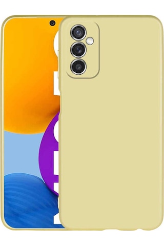 Galaxy M52 Kılıf Zore Premier Silikon Kapak Gold