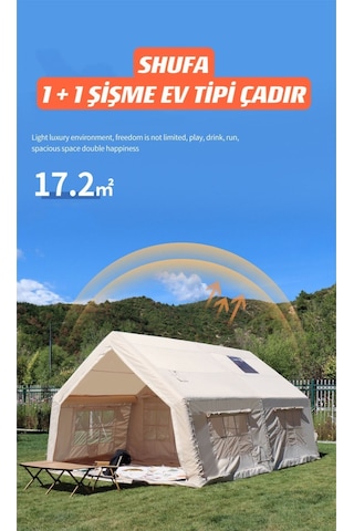 17.2 Metrekare Şişme Çadır Bej