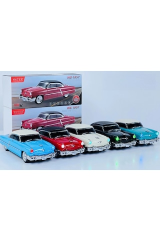 Ws-1957 Klasik Araba Bluetooth Hoparlör Işıklı Fm Radyo 2x5w Tws