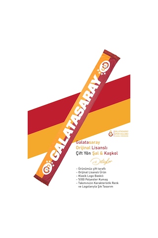Galatasaray Şal Atkı Kırmızı Sarı