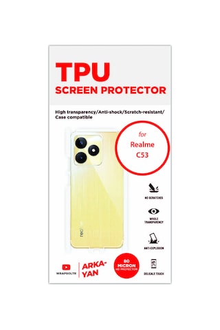 Realme C53 Kaplama Arka Ve Yan Koruyucu Hd Film