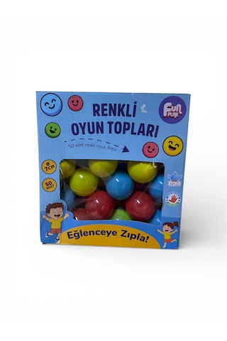 Oyun Havuzu Topları 50 Adet Kutulu 50 Adet